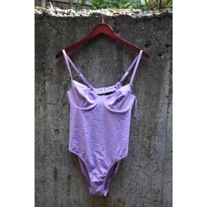 Victoria’s Secret Lilac Underwire One-Piece Swimsuit – Size L (NWT)